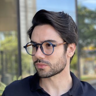 safine com br oculos de grau masculino redondo azul olavo 3