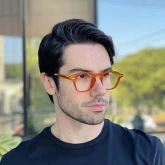 safine com br oculos de grau masculino redondo caramelo jorge 7