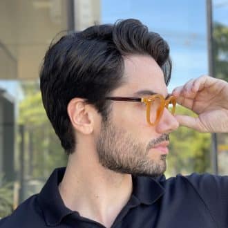 safine com br oculos de grau masculino redondo caramelo theodoro 1
