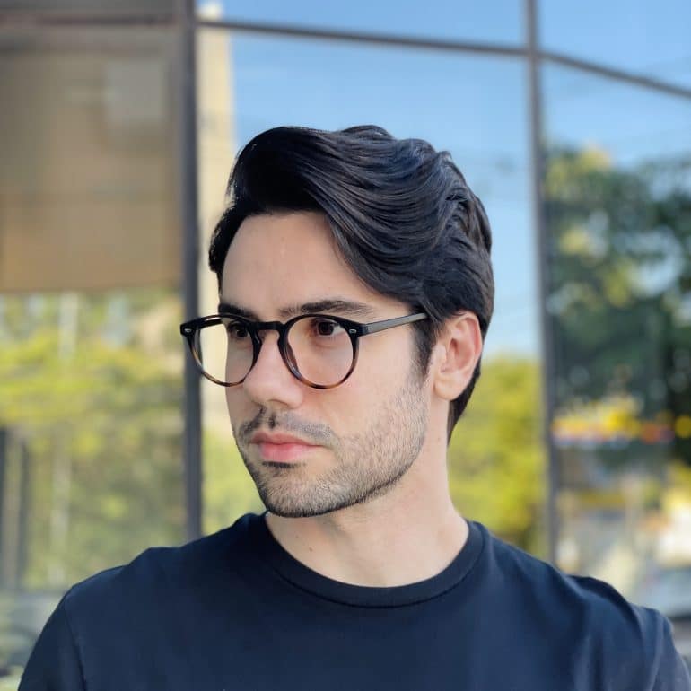 safine com br oculos de grau masculino redondo preto e tartaruga felipe 1