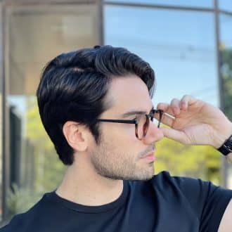 safine com br oculos de grau masculino redondo preto e tartaruga felipe 2