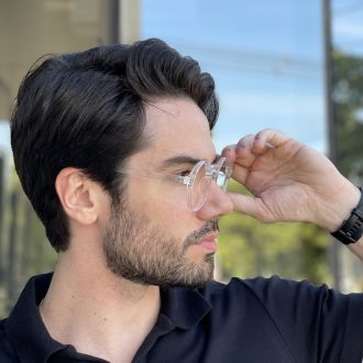 safine com br oculos de grau masculino redondo transparente olavo 2