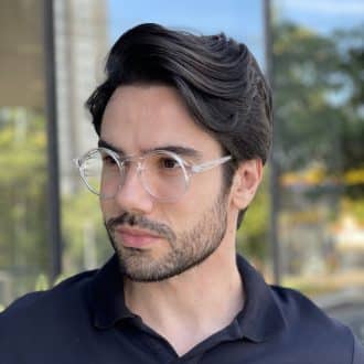 safine com br oculos de grau masculino redondo transparente olavo 3