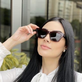 safine com br oculos de sol feminino retangular vinho clara 3