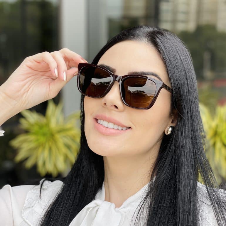 safine com br oculos feminino 2 em 1 clip on quadrado marrom amalia 4