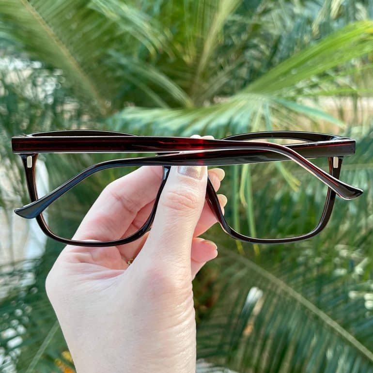 safine com br oculos feminino 2 em 1 clip on quadrado marrom amalia