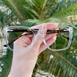 safine com br oculos feminino 2 em 1 clip on quadrado transparente amalia 2