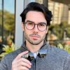 safine com br oculos 2 em 1 clip on masculino redondo azul otto 2