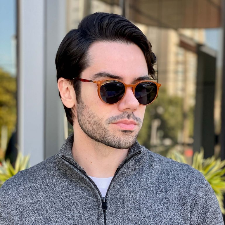 safine com br oculos 2 em 1 clip on masculino redondo caramelo otto 3