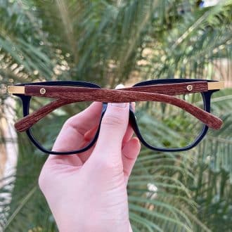 safine com br oculos de grau feminino quadrado azul eloa 5