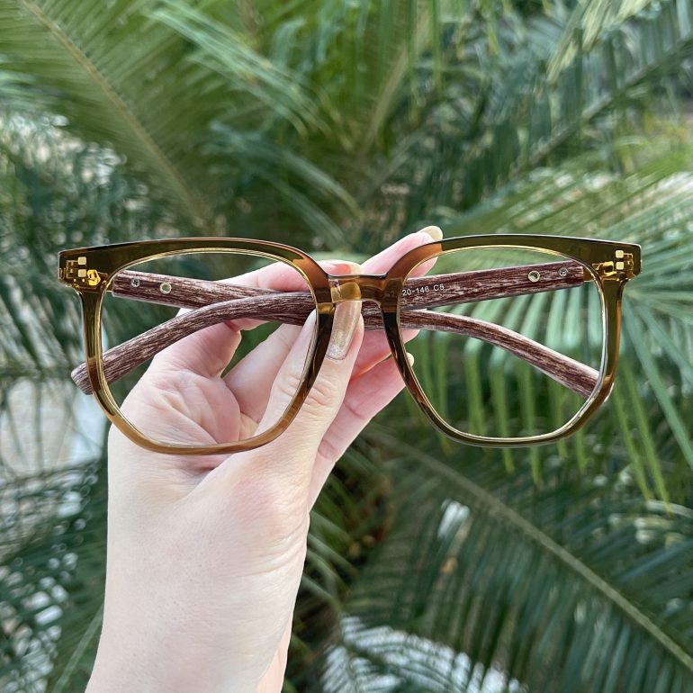 safine com br oculos de grau feminino quadrado marrom eloa