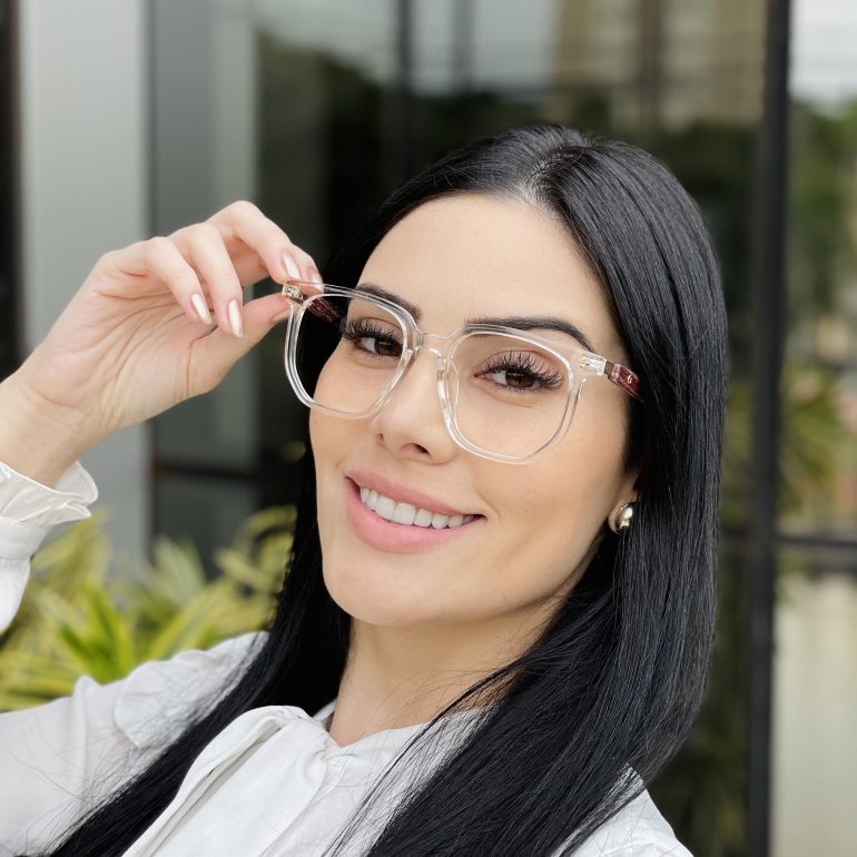 safine com br oculos de grau feminino quadrado transparente eloa 1