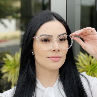 safine com br oculos de grau feminino quadrado transparente eloa 2