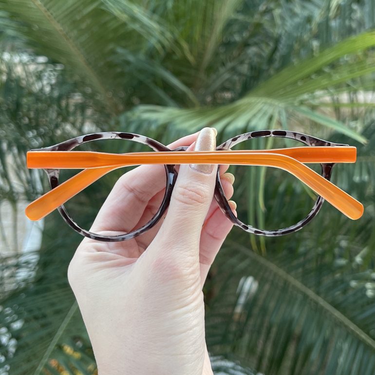 safine com br oculos de grau feminino redondo tartaruga e rosa bianca 6
