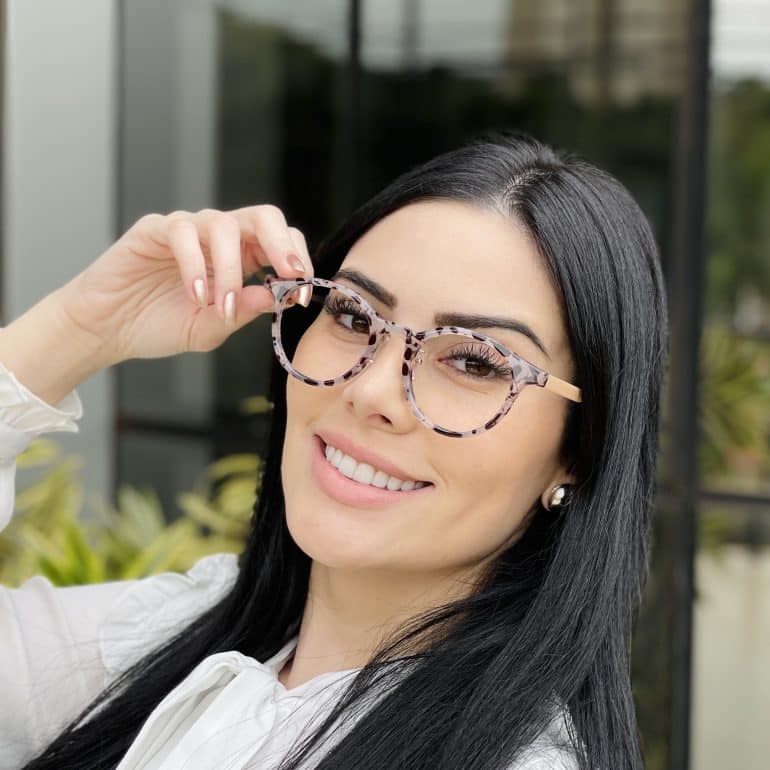 safine com br oculos de grau feminino redondo tartaruga e rosa jamile 2
