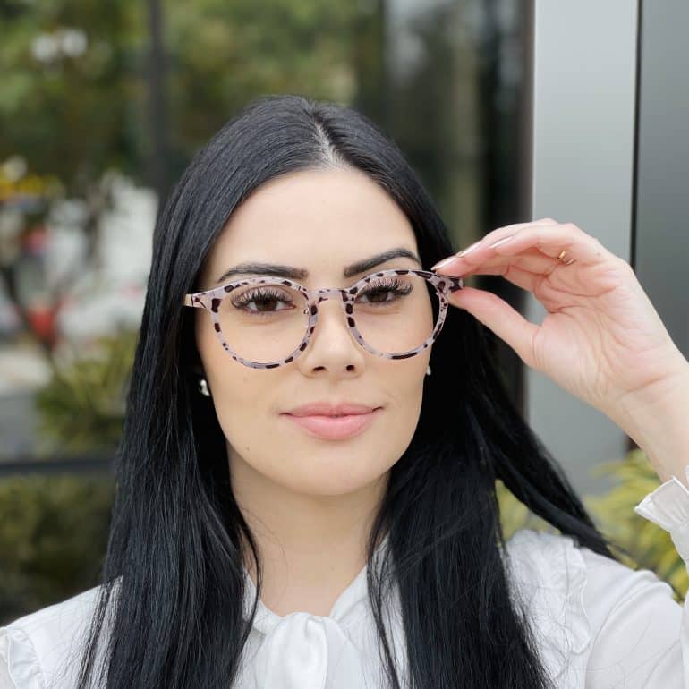 safine com br oculos de grau feminino redondo tartaruga e rosa jamile 3