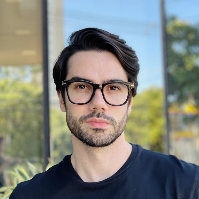 safine com br oculos de grau masculino quadrado preto e azul gael
