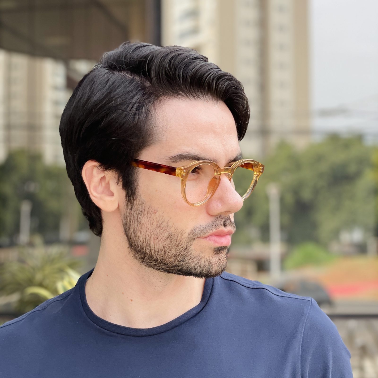 safine com br oculos de grau masculino redondo marrom transparente nicolas 1 safine com br oculos de grau masculino redondo marrom transparente nicolas 1