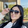 safine com br oculos de sol feminino quadrado azul isabela