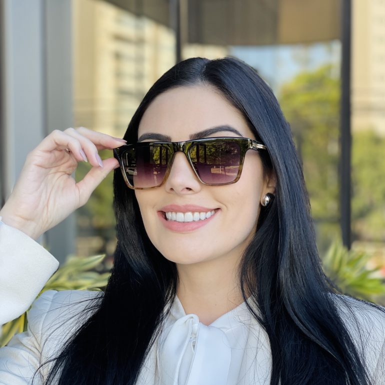 safine com br oculos de sol feminino quadrado marrom degrade isabela 3