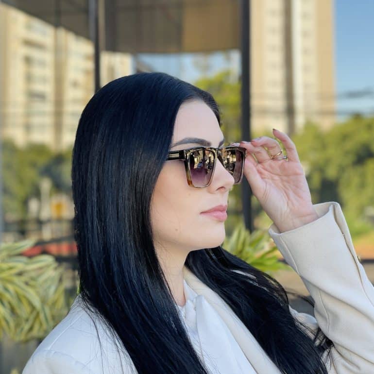 safine com br oculos de sol feminino quadrado marrom degrade isabela 4