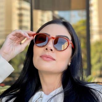 safine com br oculos de sol feminino redondo caramelo tati 1