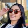 safine com br oculos de sol feminino redondo caramelo tati 2