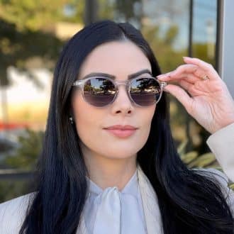 safine com br oculos de sol feminino redondo cinza transparente desiree 3