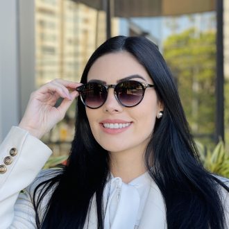 safine com br oculos de sol feminino redondo preto tati 5