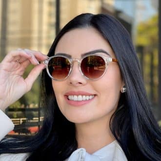 safine com br oculos de sol feminino redondo transparente tati 3