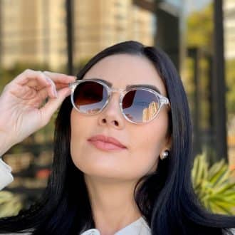 safine com br oculos de sol feminino redondo transparente tati 4