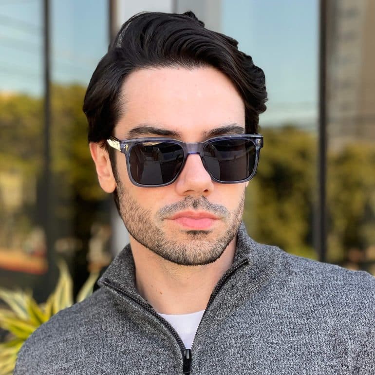 safine com br oculos de sol masculino quadrado azul enzo 1