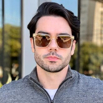 safine com br oculos de sol masculino quadrado champanhe enzo 2