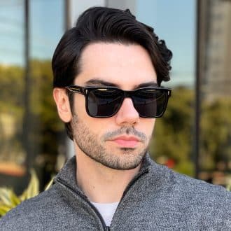 safine com br oculos de sol masculino quadrado preto e tartaruga enzo 2