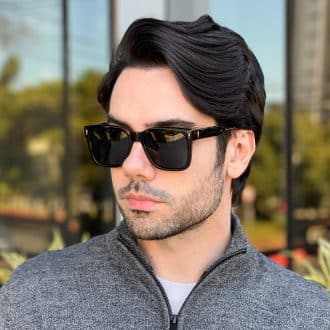 safine com br oculos de sol masculino quadrado preto e tartaruga enzo