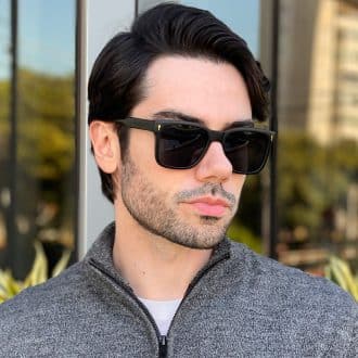 safine com br oculos de sol masculino quadrado preto e verde enzo 2