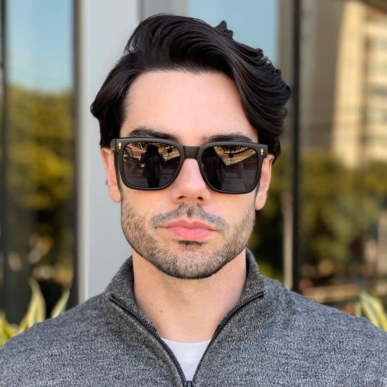 safine com br oculos de sol masculino quadrado preto e verde enzo 3