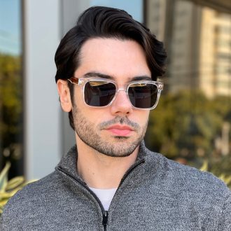 safine com br oculos de sol masculino quadrado transparente enzo