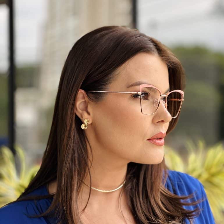 safine com br oculos feminino 2 em 1 clip on gatinho rosa isadora 3