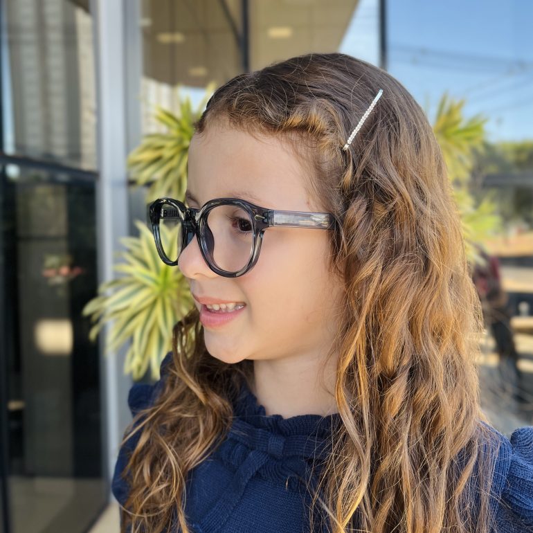 safine com br oculos infantil de grau redondo azul babi 2