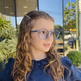 safine com br oculos infantil de grau redondo azul caca 1