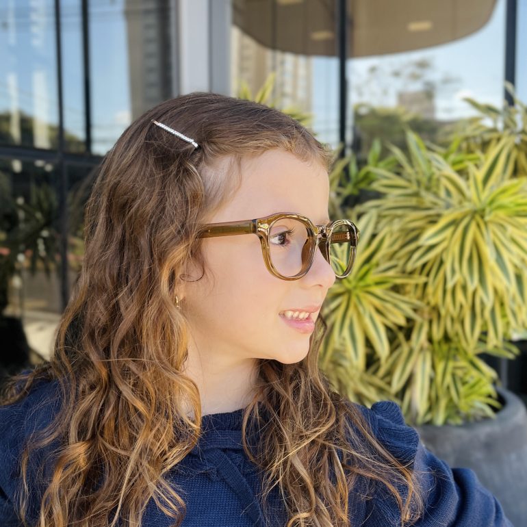 safine com br oculos infantil de grau redondo marrom babi 1