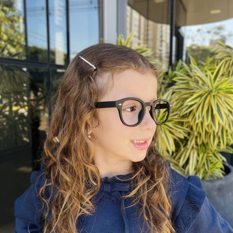 safine com br oculos infantil de grau redondo preto fosco cica 1
