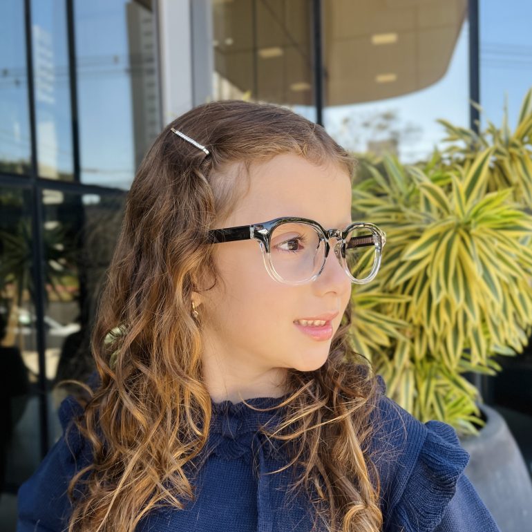 safine com br oculos infantil de grau redondo preto transparente babi 1