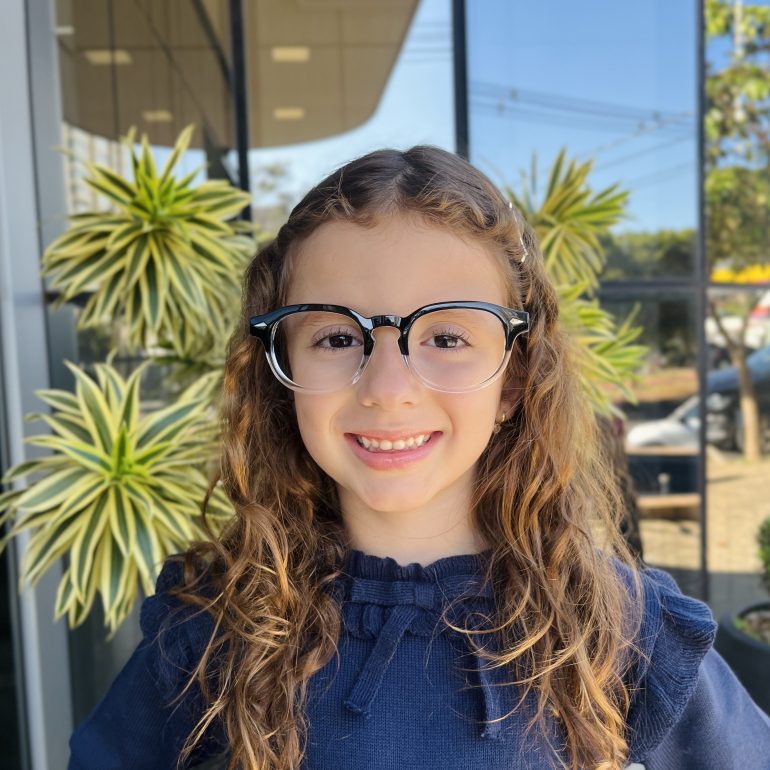safine com br oculos infantil de grau redondo preto transparente babi