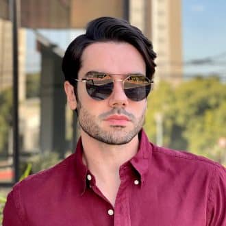 safine com br oculos 2 em 1 clip on masculino hexagonal dourado heitor 5