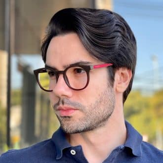 safine com br oculos 2 em 1 clip on masculino redondo marrom jonas 2