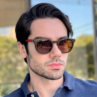 safine com br oculos 2 em 1 clip on masculino redondo marrom jonas 5