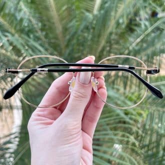 safine com br oculos 2 em 1 clip on redondo dourado cecilia 6