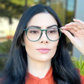 safine com br oculos 3 em 1 clip on feminino redondo verde elis 7